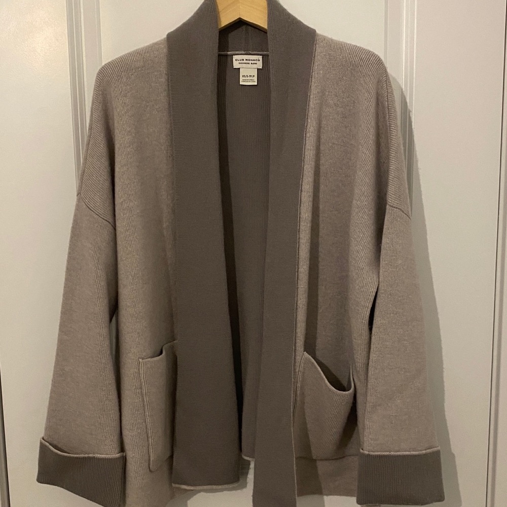 Club monaco double-facedwoolcardigan xs/s preloved